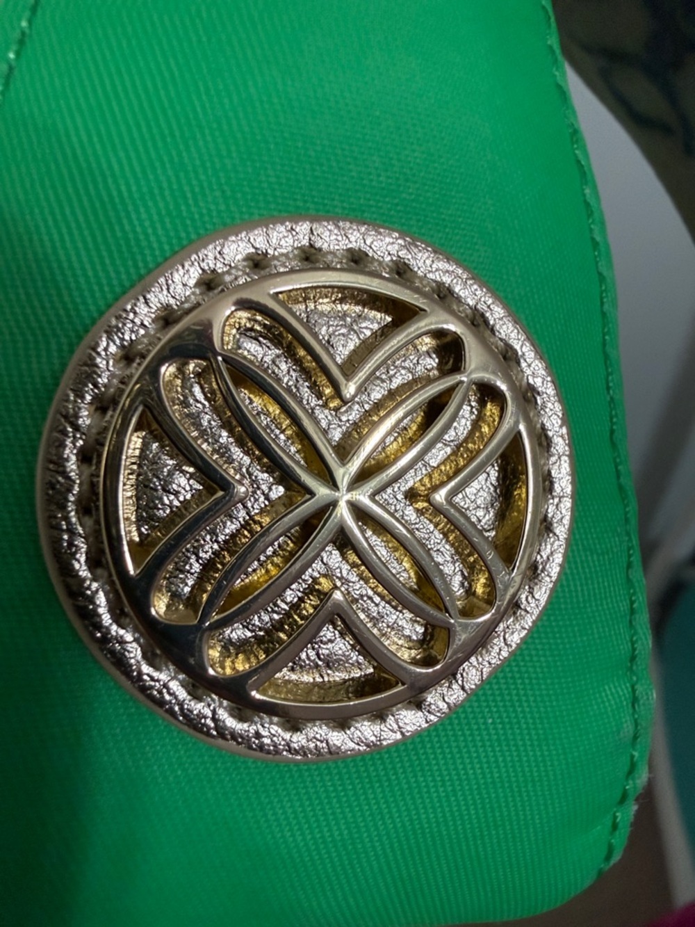 Green Floral Print Shoulder Bag - Picture 4 of 7